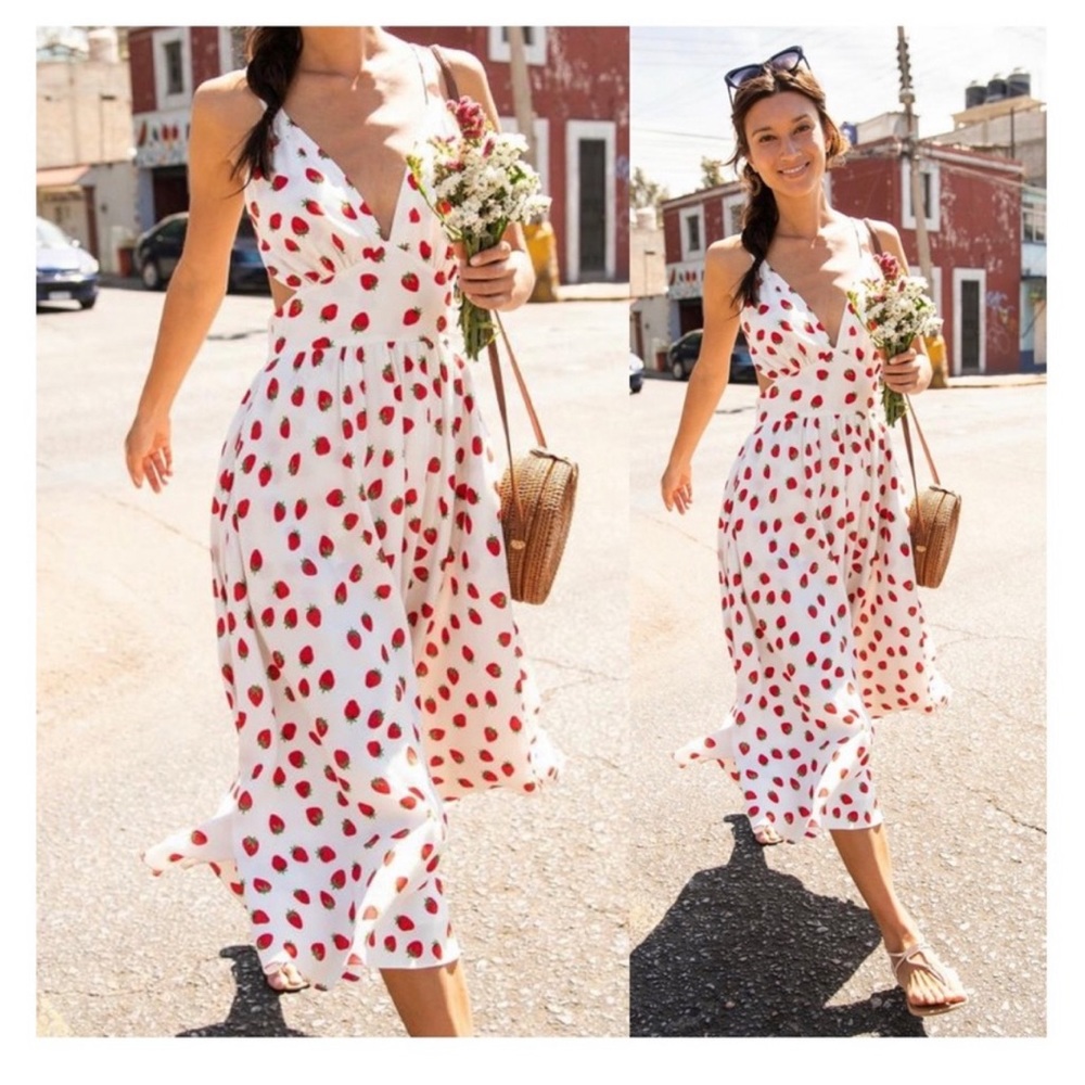 YUMI Kim Uma Strawberry fields dress, size 4, NWT